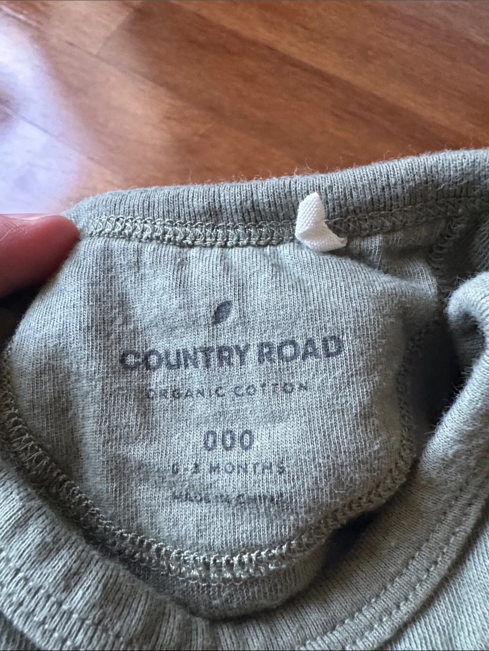Country Road organic cotton Olive-Style Sleeveless Baby Bodysuit